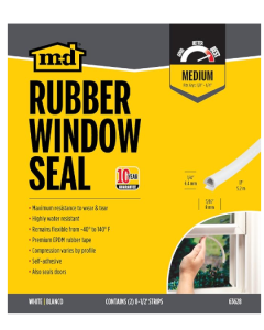 M-D Building Products White Rubber Window Seal Tape 17 ft.