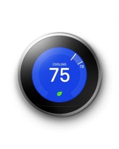 Google Nest Learning Thermostat (Stainless Steel)