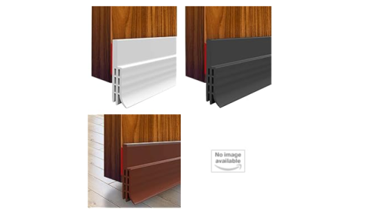 Suptikes Brown Self Adhesive Rubber Door Sweep (2-Pack)
